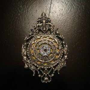 1928 Jewelry Hand held Lipstick Mirror